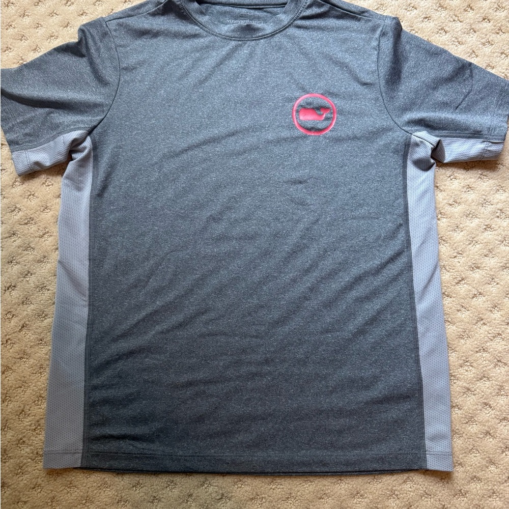 Vineyard Vines kids performance Grey Tee
